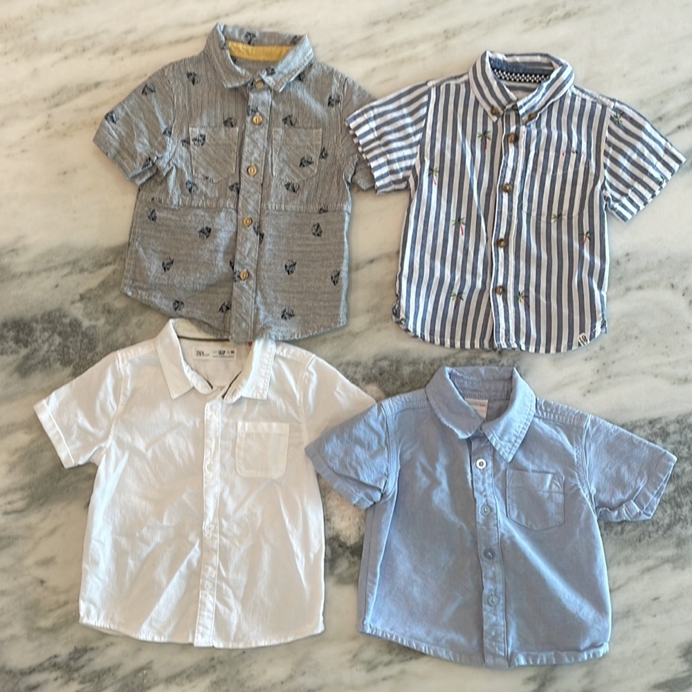 12M Collared Button Shirt Boy Bundle